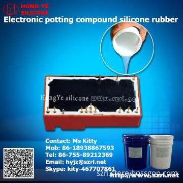 Electronic potting compound silicone rubber for LED control gear